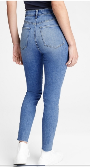 GAP HIGH RISE UNIVERSAL LEGGING JEANS. - Picture 2 of 4
